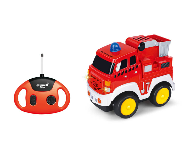 卡通消防车(带声音+音乐) 06-21D